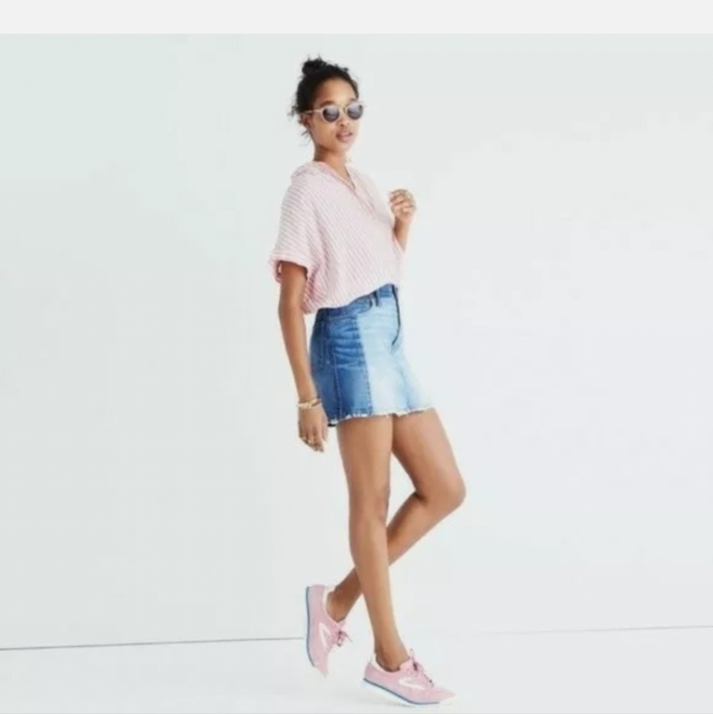 Madewell jean skirt